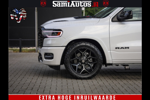Dodge Ram 1500 1500 Limited Night High Output 540HP 706Nm | Massage + Full Option | De Meest Luxe en Volle Pick-Up in zijn Klasse | Comfortabele Dubbele Cabine met Royale 5 Zitplaatsen | BPM vrij | Nu Leverbaar uit Voorraad | Voorraad Nr 2351 - 7478