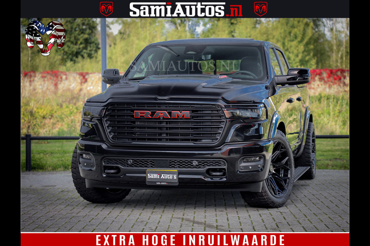 Dodge Ram 1500 Night Premium | Full Option | De Meest Luxe Pick-Up in zijn Klasse | Comfortabele Dubbele Cabine met Royale 5 Zitplaatsen | BPM vrij | Nu Leverbaar uit Voorraad | Voorraad Nr 2200 - 0886