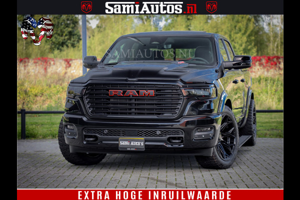 Dodge Ram 1500 Night Premium | Full Option | De Meest Luxe Pick-Up in zijn Klasse | Comfortabele Dubbele Cabine met Royale 5 Zitplaatsen | BPM vrij | Nu Leverbaar uit Voorraad | Voorraad Nr 2200 - 0886
