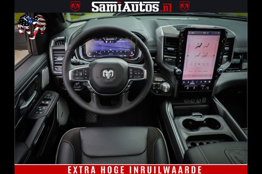 Dodge Ram 1500 Night Premium | Full Option | De Meest Luxe Pick-Up in zijn Klasse | Comfortabele Dubbele Cabine met Royale 5 Zitplaatsen | BPM vrij | Nu Leverbaar uit Voorraad | Voorraad Nr 2200 - 0886