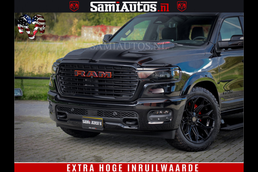 Dodge Ram 1500 Night Premium | Full Option | De Meest Luxe Pick-Up in zijn Klasse | Comfortabele Dubbele Cabine met Royale 5 Zitplaatsen | BPM vrij | Nu Leverbaar uit Voorraad | Voorraad Nr 2200 - 0886