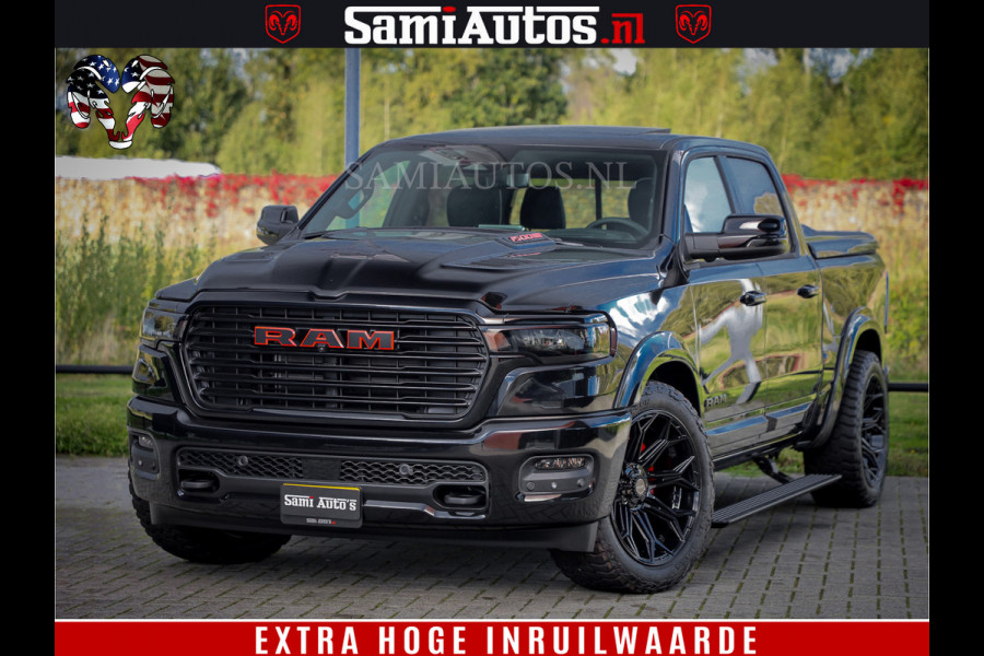 Dodge Ram 1500 Night Premium | Full Option | De Meest Luxe Pick-Up in zijn Klasse | Comfortabele Dubbele Cabine met Royale 5 Zitplaatsen | BPM vrij | Nu Leverbaar uit Voorraad | Voorraad Nr 2200 - 0886