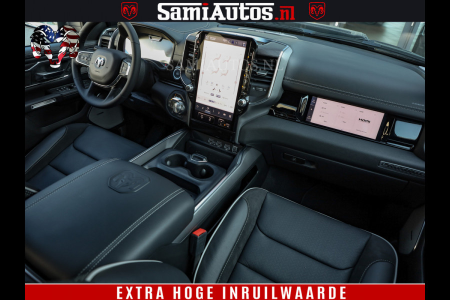 Dodge Ram 1500 Night Premium | Full Option | De Meest Luxe Pick-Up in zijn Klasse | Comfortabele Dubbele Cabine met Royale 5 Zitplaatsen | BPM vrij | Nu Leverbaar uit Voorraad | Voorraad Nr 2200 - 0886