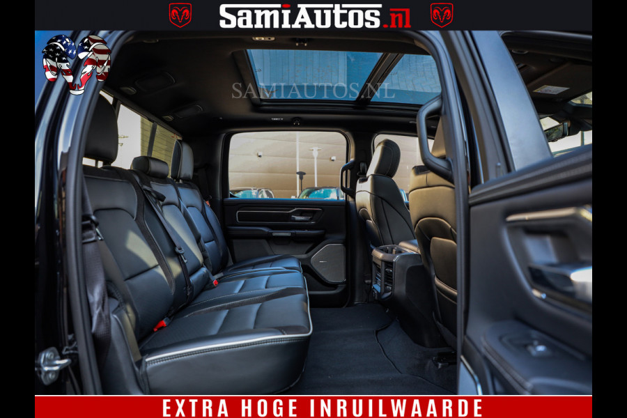 Dodge Ram 1500 Night Premium | Full Option | De Meest Luxe Pick-Up in zijn Klasse | Comfortabele Dubbele Cabine met Royale 5 Zitplaatsen | BPM vrij | Nu Leverbaar uit Voorraad | Voorraad Nr 2200 - 0886