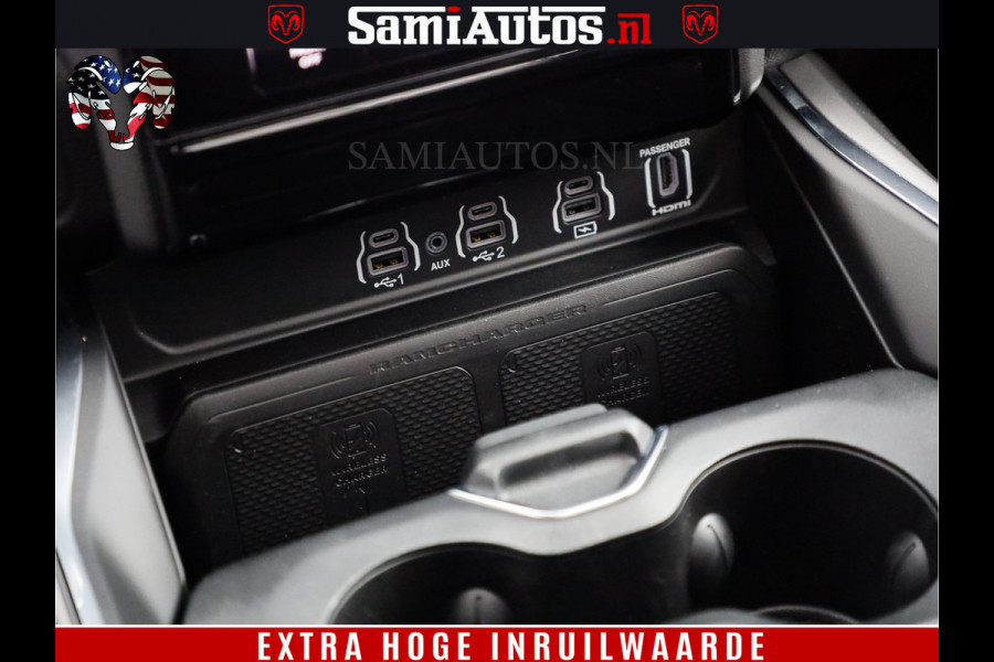Dodge Ram 1500 Night Premium | Full Option | De Meest Luxe Pick-Up in zijn Klasse | Comfortabele Dubbele Cabine met Royale 5 Zitplaatsen | BPM vrij | Nu Leverbaar uit Voorraad | Voorraad Nr 2200 - 0886