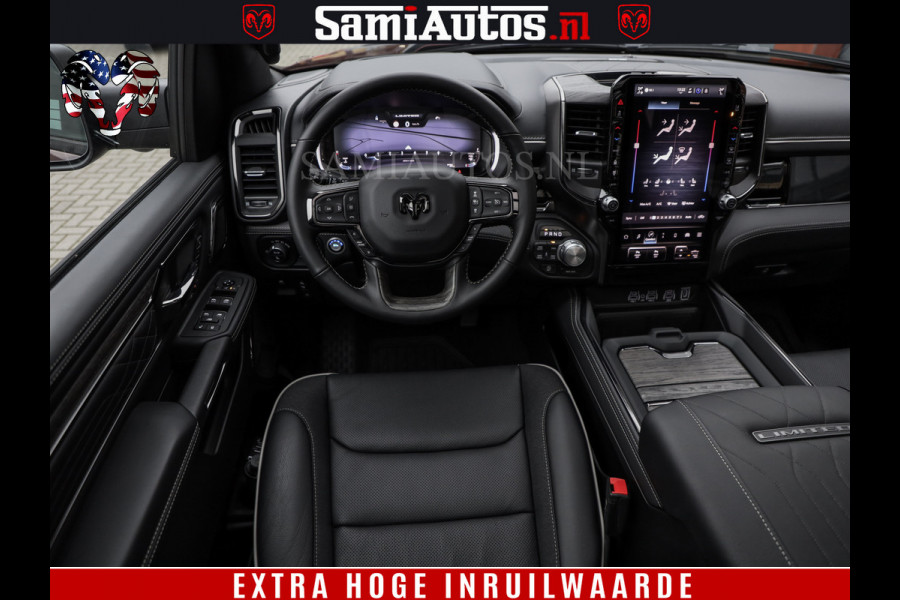 Dodge Ram 1500 Limited Night H.O 540HP 706Nm | Massage + Full Option | De Meest Luxe en Volle Pick-Up in zijn Klasse | Comfortabele Dubbele Cabine met Royale 5 Zitplaatsen | BPM vrij | Nu Leverbaar uit Voorraad | Voorraad Nr 2295 - 8559