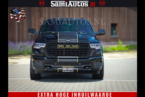 Dodge Ram 1500 Limited Night H.O 540HP 706Nm | Massage + Full Option | De Meest Luxe en Volle Pick-Up in zijn Klasse | Comfortabele Dubbele Cabine met Royale 5 Zitplaatsen | BPM vrij | Nu Leverbaar uit Voorraad | Voorraad Nr 2295 - 8559