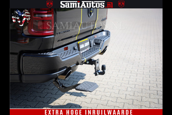 Dodge Ram 1500 Limited Night H.O 540HP 706Nm | Massage + Full Option | De Meest Luxe en Volle Pick-Up in zijn Klasse | Comfortabele Dubbele Cabine met Royale 5 Zitplaatsen | BPM vrij | Nu Leverbaar uit Voorraad | Voorraad Nr 2295 - 8559