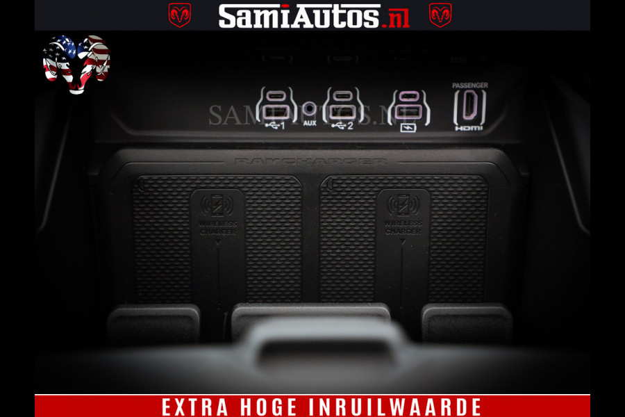 Dodge Ram 1500 Limited Night H.O 540HP 706Nm | Massage + Full Option | De Meest Luxe en Volle Pick-Up in zijn Klasse | Comfortabele Dubbele Cabine met Royale 5 Zitplaatsen | BPM vrij | Nu Leverbaar uit Voorraad | Voorraad Nr 2295 - 8559