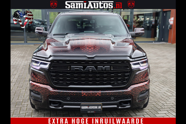 Dodge Ram COBRA EDITION | 1500 Limited Night High Output 540HP 706Nm | Massage + Full Option | De Meest Luxe en Volle Pick-Up in zijn Klas Comfortabele Dubbele Cabine met Royale 5 Zitplaatsen | BPM vrij | Nu Leverbaar uit Voorraad | Voorraad Nr 2292 - 5178 | Cobra package is meerprijs |