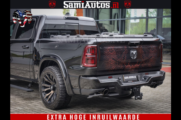 Dodge Ram COBRA EDITION | 1500 Limited Night High Output 540HP 706Nm | Massage + Full Option | De Meest Luxe en Volle Pick-Up in zijn Klas Comfortabele Dubbele Cabine met Royale 5 Zitplaatsen | BPM vrij | Nu Leverbaar uit Voorraad | Voorraad Nr 2292 - 5178 | Cobra package is meerprijs |