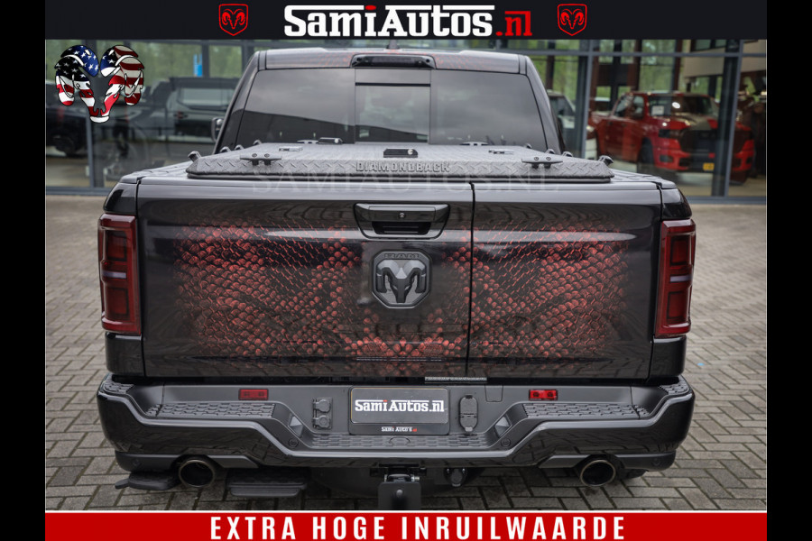 Dodge Ram COBRA EDITION | 1500 Limited Night High Output 540HP 706Nm | Massage + Full Option | De Meest Luxe en Volle Pick-Up in zijn Klas Comfortabele Dubbele Cabine met Royale 5 Zitplaatsen | BPM vrij | Nu Leverbaar uit Voorraad | Voorraad Nr 2292 - 5178 | Cobra package is meerprijs |