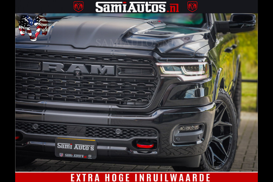 Dodge Ram 1500 Limited Night High Output 540HP 706Nm | Massage + Full Option | De Meest Luxe en Volle Pick-Up in zijn Klasse | Comfortabele Dubbele Cabine met Royale 5 Zitplaatsen | BPM vrij | Nu Leverbaar uit Voorraad | Voorraad Nr 2367 - 5430