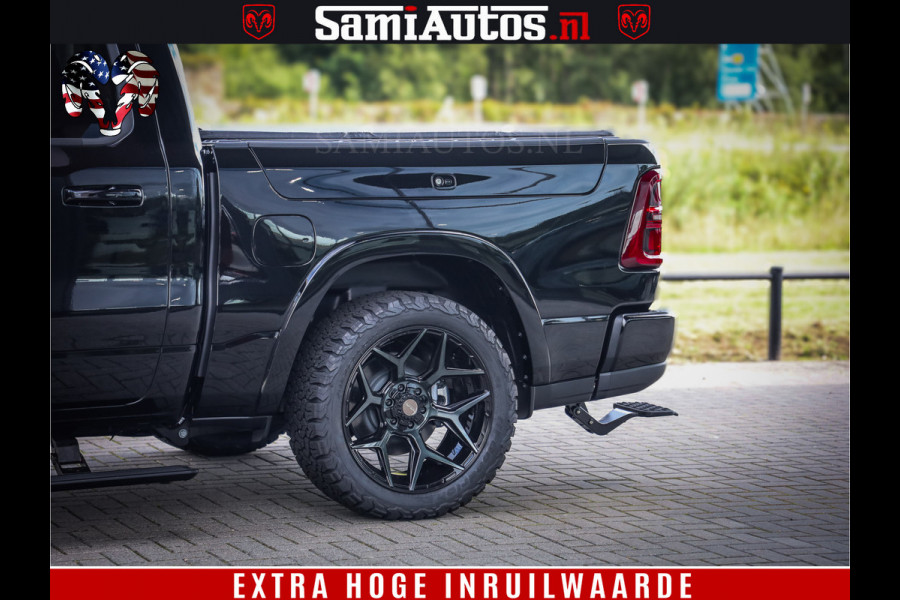 Dodge Ram 1500 Limited Night High Output 540HP 706Nm | Massage + Full Option | De Meest Luxe en Volle Pick-Up in zijn Klasse | Comfortabele Dubbele Cabine met Royale 5 Zitplaatsen | BPM vrij | Nu Leverbaar uit Voorraad | Voorraad Nr 2367 - 5430