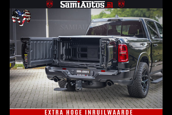 Dodge Ram 1500 Limited Night High Output 540HP 706Nm | Massage + Full Option | De Meest Luxe en Volle Pick-Up in zijn Klasse | Comfortabele Dubbele Cabine met Royale 5 Zitplaatsen | BPM vrij | Nu Leverbaar uit Voorraad | Voorraad Nr 2367 - 5430