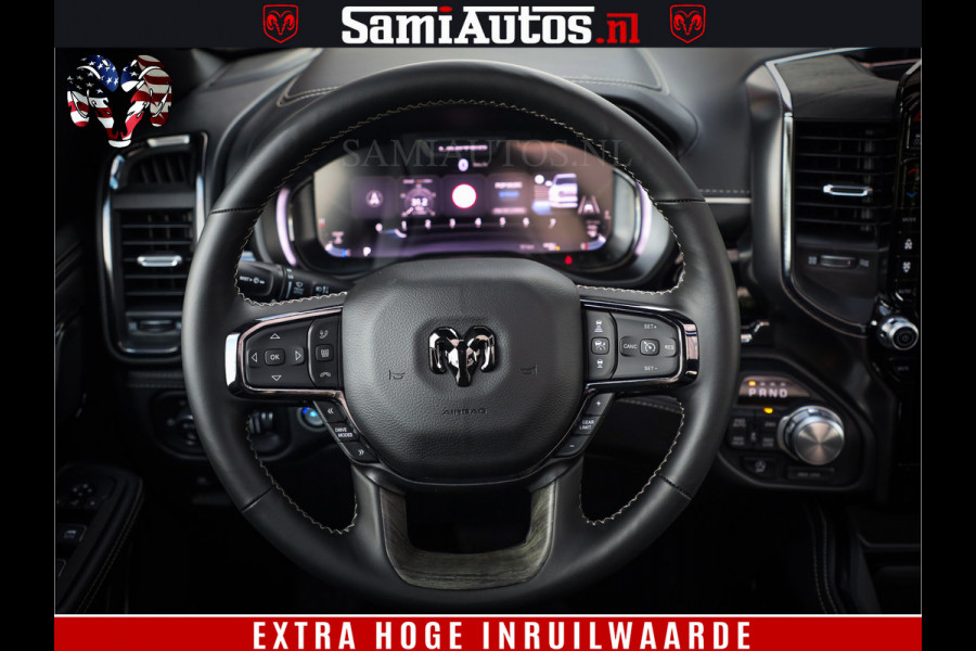 Dodge Ram 1500 Limited Night High Output 540HP 706Nm | Massage + Full Option | De Meest Luxe en Volle Pick-Up in zijn Klasse | Comfortabele Dubbele Cabine met Royale 5 Zitplaatsen | BPM vrij | Nu Leverbaar uit Voorraad | Voorraad Nr 2367 - 5430