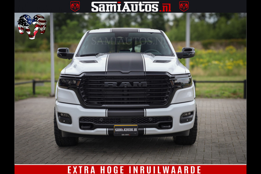 Dodge Ram 1500 Night Premium | Full Option | De Meest Luxe Pick-Up in zijn Klasse | Comfortabele Dubbele Cabine met Royale 5 Zitplaatsen | BPM vrij | Nu Leverbaar uit Voorraad | Voorraad Nr 2230 - 8765