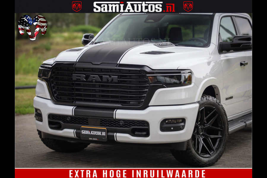 Dodge Ram 1500 Night Premium | Full Option | De Meest Luxe Pick-Up in zijn Klasse | Comfortabele Dubbele Cabine met Royale 5 Zitplaatsen | BPM vrij | Nu Leverbaar uit Voorraad | Voorraad Nr 2230 - 8765