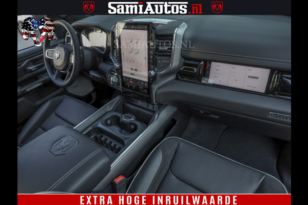 Dodge Ram 1500 Night Premium | Full Option | De Meest Luxe Pick-Up in zijn Klasse | Comfortabele Dubbele Cabine met Royale 5 Zitplaatsen | BPM vrij | Nu Leverbaar uit Voorraad | Voorraad Nr 2230 - 8765