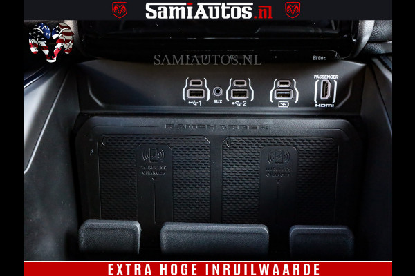 Dodge Ram 1500 Night Premium | Full Option | De Meest Luxe Pick-Up in zijn Klasse | Comfortabele Dubbele Cabine met Royale 5 Zitplaatsen | BPM vrij | Nu Leverbaar uit Voorraad | Voorraad Nr 2230 - 8765