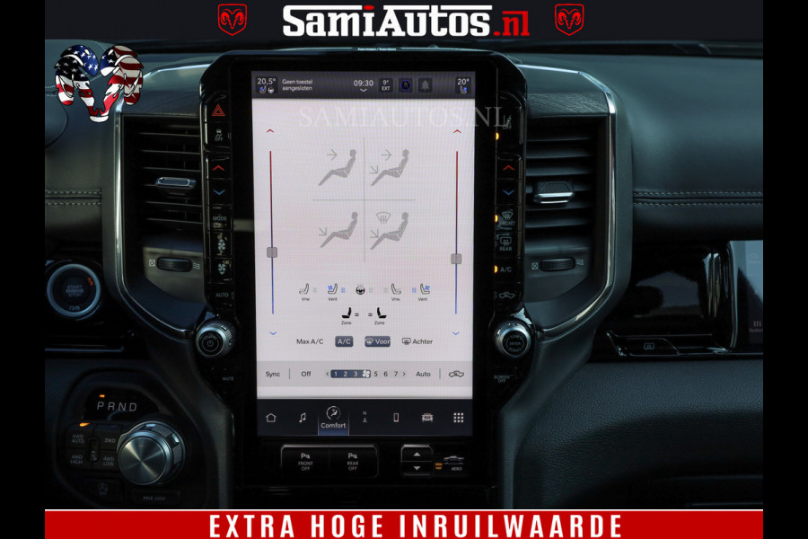 Dodge Ram 1500 Night Premium | Full Option | De Meest Luxe Pick-Up in zijn Klasse | Comfortabele Dubbele Cabine met Royale 5 Zitplaatsen | BPM vrij | Nu Leverbaar uit Voorraad | Voorraad Nr 2230 - 8765