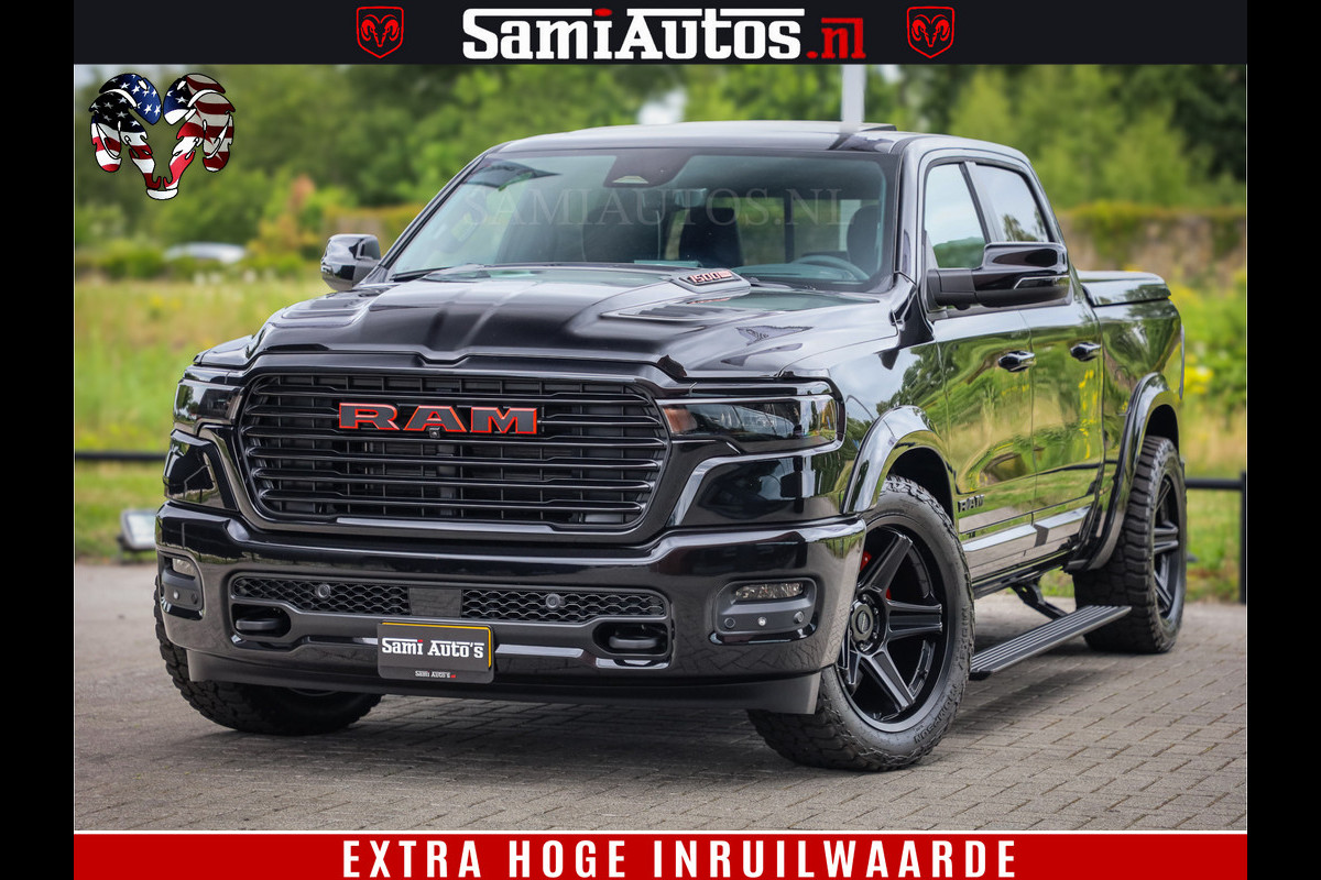 Dodge Ram 1500 Night Premium | Full Option | De Meest Luxe Pick-Up in zijn Klasse | Comfortabele Dubbele Cabine met Royale 5 Zitplaatsen | BPM vrij | Nu Leverbaar uit Voorraad | Voorraad Nr 2287 - 3384 Dodge Ram 1500 Night Premium | Full Option | De Meest Luxe Pick-Up in zijn Klasse | Comfortabele Dubbele Cabine met Royale 5 Zitplaatsen | BPM vrij | Nu Leverbaar uit Voorraad | Voorraad Nr 2287 - 3384