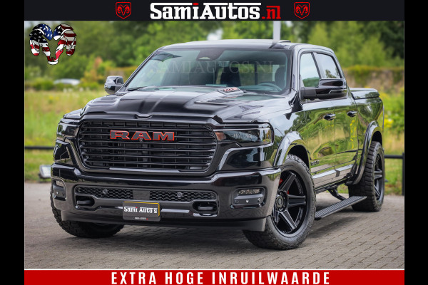 Dodge Ram 1500 Night Premium | Full Option | De Meest Luxe Pick-Up in zijn Klasse | Comfortabele Dubbele Cabine met Royale 5 Zitplaatsen | BPM vrij | Nu Leverbaar uit Voorraad | Voorraad Nr 2287 - 3384
