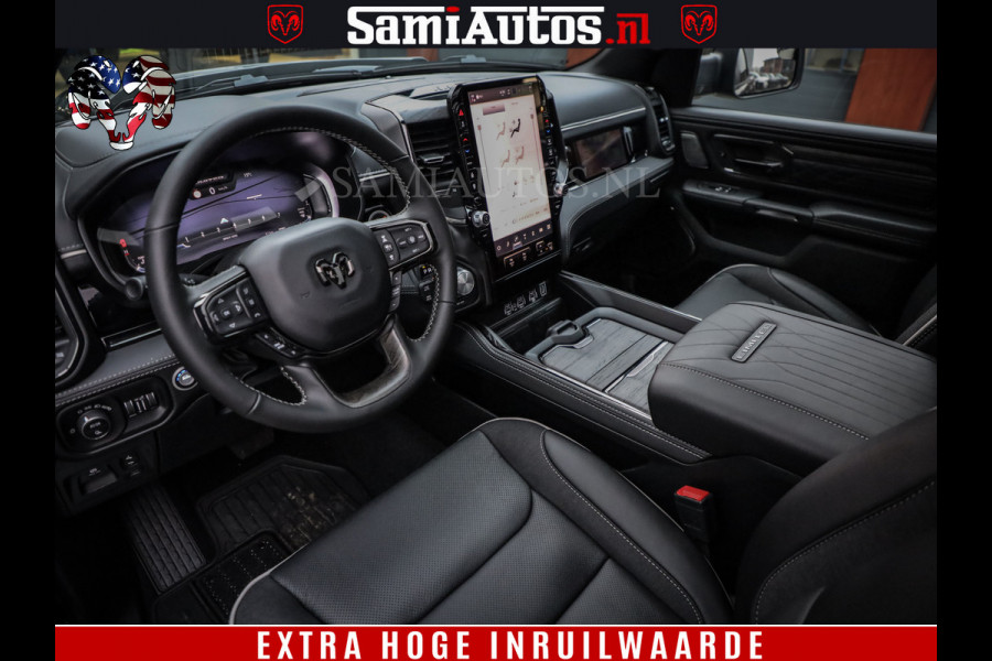 Dodge Ram 1500 Limited Night H.O 540HP 706Nm | Massage + Full Option | De Meest Luxe en Volle Pick-Up in zijn Klasse | Comfortabele Dubbele Cabine met Royale 5 Zitplaatsen | BPM vrij | Nu Leverbaar uit Voorraad | Voorraad Nr 2353 - 5412
