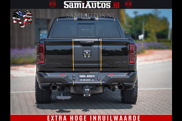 Dodge Ram 1500 Limited Night H.O 540HP 706Nm | Massage + Full Option | De Meest Luxe en Volle Pick-Up in zijn Klasse | Comfortabele Dubbele Cabine met Royale 5 Zitplaatsen | BPM vrij | Nu Leverbaar uit Voorraad | Voorraad Nr 2353 - 5412
