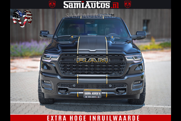 Dodge Ram 1500 Limited Night H.O 540HP 706Nm | Massage + Full Option | De Meest Luxe en Volle Pick-Up in zijn Klasse | Comfortabele Dubbele Cabine met Royale 5 Zitplaatsen | BPM vrij | Nu Leverbaar uit Voorraad | Voorraad Nr 2353 - 5412