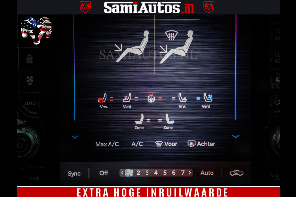 Dodge Ram 1500 Limited Night H.O 540HP 706Nm | Massage + Full Option | De Meest Luxe en Volle Pick-Up in zijn Klasse | Comfortabele Dubbele Cabine met Royale 5 Zitplaatsen | BPM vrij | Nu Leverbaar uit Voorraad | Voorraad Nr 2353 - 5412