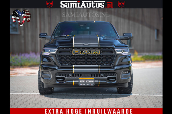 Dodge Ram 1500 Limited Night H.O 540HP 706Nm | Massage + Full Option | De Meest Luxe en Volle Pick-Up in zijn Klasse | Comfortabele Dubbele Cabine met Royale 5 Zitplaatsen | BPM vrij | Nu Leverbaar uit Voorraad | Voorraad Nr 2323 - 5168