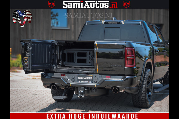 Dodge Ram 1500 Limited Night H.O 540HP 706Nm | Massage + Full Option | De Meest Luxe en Volle Pick-Up in zijn Klasse | Comfortabele Dubbele Cabine met Royale 5 Zitplaatsen | BPM vrij | Nu Leverbaar uit Voorraad | Voorraad Nr 2323 - 5168