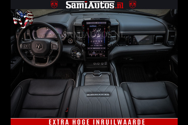 Dodge Ram 1500 Limited Night H.O 540HP 706Nm | Massage + Full Option | De Meest Luxe en Volle Pick-Up in zijn Klasse | Comfortabele Dubbele Cabine met Royale 5 Zitplaatsen | BPM vrij | Nu Leverbaar uit Voorraad | Voorraad Nr 2323 - 5168
