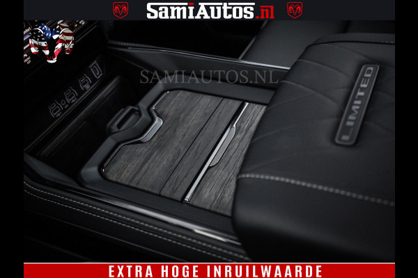 Dodge Ram 1500 Limited Night H.O 540HP 706Nm | Massage + Full Option | De Meest Luxe en Volle Pick-Up in zijn Klasse | Comfortabele Dubbele Cabine met Royale 5 Zitplaatsen | BPM vrij | Nu Leverbaar uit Voorraad | Voorraad Nr 2323 - 5168