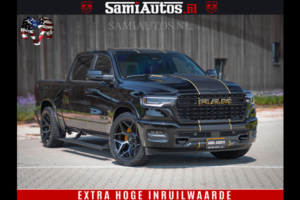 Dodge Ram 1500 Limited Night H.O 540HP 706Nm | Massage + Full Option | De Meest Luxe en Volle Pick-Up in zijn Klasse | Comfortabele Dubbele Cabine met Royale 5 Zitplaatsen | BPM vrij | Nu Leverbaar uit Voorraad | Voorraad Nr 2323 - 5168