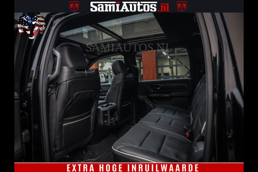 Dodge Ram 1500 Limited Night H.O 540HP 706Nm | Massage + Full Option | De Meest Luxe en Volle Pick-Up in zijn Klasse | Comfortabele Dubbele Cabine met Royale 5 Zitplaatsen | BPM vrij | Nu Leverbaar uit Voorraad | Voorraad Nr 2323 - 5168