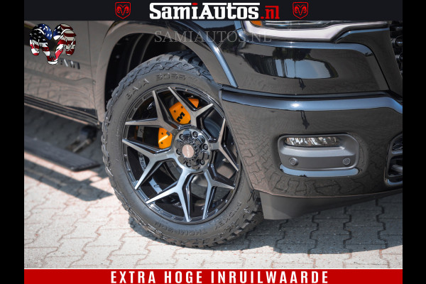 Dodge Ram 1500 Limited Night H.O 540HP 706Nm | Massage + Full Option | De Meest Luxe en Volle Pick-Up in zijn Klasse | Comfortabele Dubbele Cabine met Royale 5 Zitplaatsen | BPM vrij | Nu Leverbaar uit Voorraad | Voorraad Nr 2323 - 5168