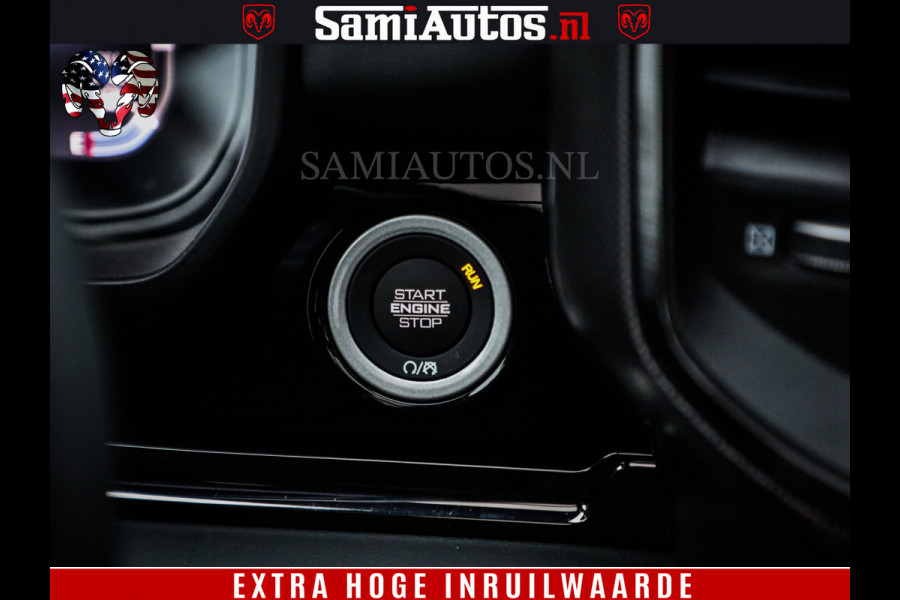 Dodge Ram 1500 Limited Night H.O 540HP 706Nm | Massage + Full Option | De Meest Luxe en Volle Pick-Up in zijn Klasse | Comfortabele Dubbele Cabine met Royale 5 Zitplaatsen | BPM vrij | Nu Leverbaar uit Voorraad | Voorraad Nr 2323 - 5168