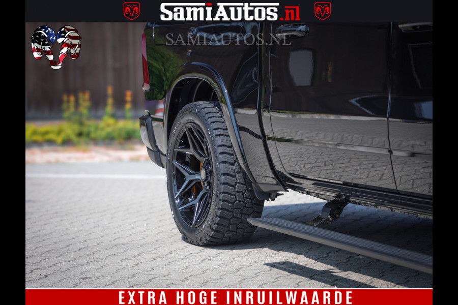 Dodge Ram 1500 Limited Night H.O 540HP 706Nm | Massage + Full Option | De Meest Luxe en Volle Pick-Up in zijn Klasse | Comfortabele Dubbele Cabine met Royale 5 Zitplaatsen | BPM vrij | Nu Leverbaar uit Voorraad | Voorraad Nr 2323 - 5168