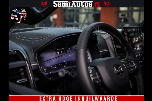 Dodge Ram 1500 Limited Night H.O 540HP 706Nm | Massage + Full Option | De Meest Luxe en Volle Pick-Up in zijn Klasse | Comfortabele Dubbele Cabine met Royale 5 Zitplaatsen | BPM vrij | Nu Leverbaar uit Voorraad | Voorraad Nr 2323 - 5168