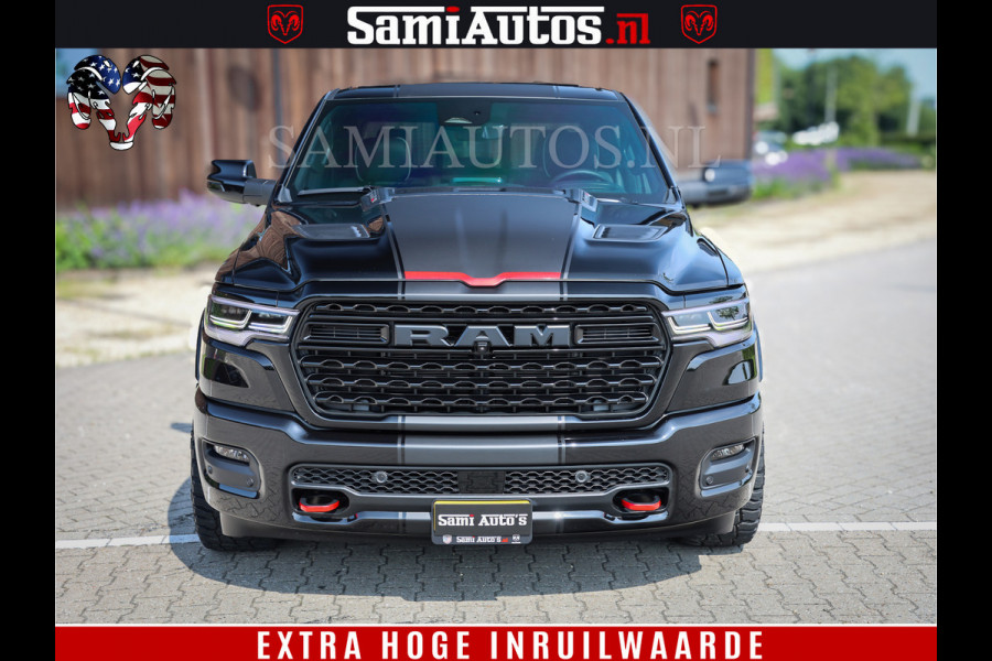 Dodge Ram 1500 Limited Night H.O 540HP 706Nm | Massage + Full Option | De Meest Luxe en Volle Pick-Up in zijn Klasse | Comfortabele Dubbele Cabine met Royale 5 Zitplaatsen | BPM vrij | Nu Leverbaar uit Voorraad | Voorraad Nr 2329 - 5135