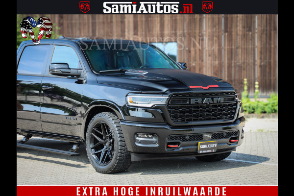 Dodge Ram 1500 Limited Night H.O 540HP 706Nm | Massage + Full Option | De Meest Luxe en Volle Pick-Up in zijn Klasse | Comfortabele Dubbele Cabine met Royale 5 Zitplaatsen | BPM vrij | Nu Leverbaar uit Voorraad | Voorraad Nr 2329 - 5135
