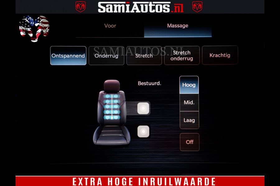 Dodge Ram 1500 Limited Night H.O 540HP 706Nm | Massage + Full Option | De Meest Luxe en Volle Pick-Up in zijn Klasse | Comfortabele Dubbele Cabine met Royale 5 Zitplaatsen | BPM vrij | Nu Leverbaar uit Voorraad | Voorraad Nr 2329 - 5135