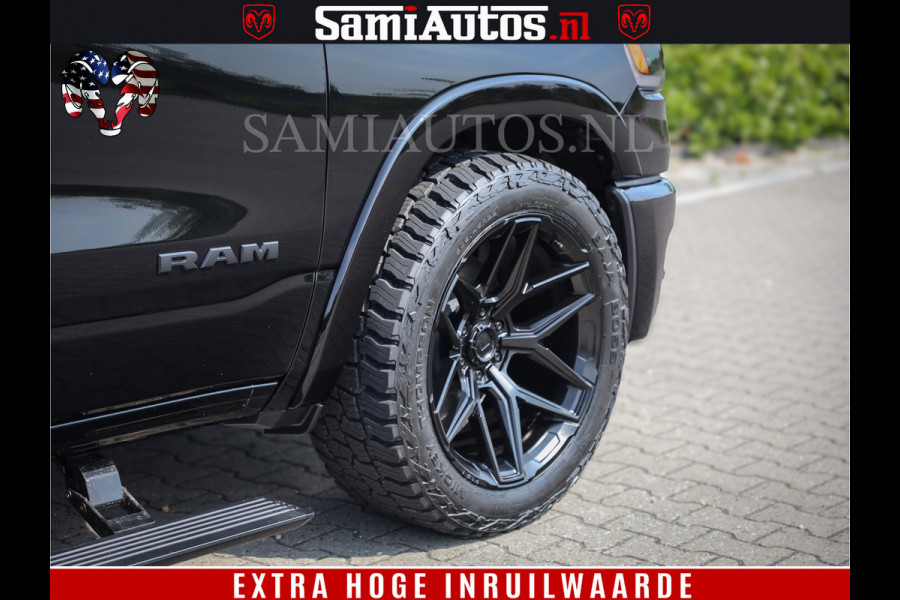 Dodge Ram 1500 Limited Night H.O 540HP 706Nm | Massage + Full Option | De Meest Luxe en Volle Pick-Up in zijn Klasse | Comfortabele Dubbele Cabine met Royale 5 Zitplaatsen | BPM vrij | Nu Leverbaar uit Voorraad | Voorraad Nr 2329 - 5135