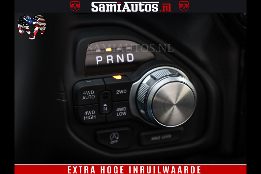 Dodge Ram 1500 Limited Night H.O 540HP 706Nm | Massage + Full Option | De Meest Luxe en Volle Pick-Up in zijn Klasse | Comfortabele Dubbele Cabine met Royale 5 Zitplaatsen | BPM vrij | Nu Leverbaar uit Voorraad | Voorraad Nr 2329 - 5135
