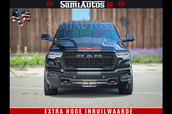 Dodge Ram 1500 Limited Night H.O 540HP 706Nm | Massage + Full Option | De Meest Luxe en Volle Pick-Up in zijn Klasse | Comfortabele Dubbele Cabine met Royale 5 Zitplaatsen | BPM vrij | Nu Leverbaar uit Voorraad | Voorraad Nr 2329 - 5135