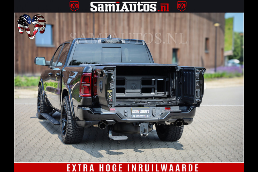 Dodge Ram 1500 Limited Night H.O 540HP 706Nm | Massage + Full Option | De Meest Luxe en Volle Pick-Up in zijn Klasse | Comfortabele Dubbele Cabine met Royale 5 Zitplaatsen | BPM vrij | Nu Leverbaar uit Voorraad | Voorraad Nr 2329 - 5135