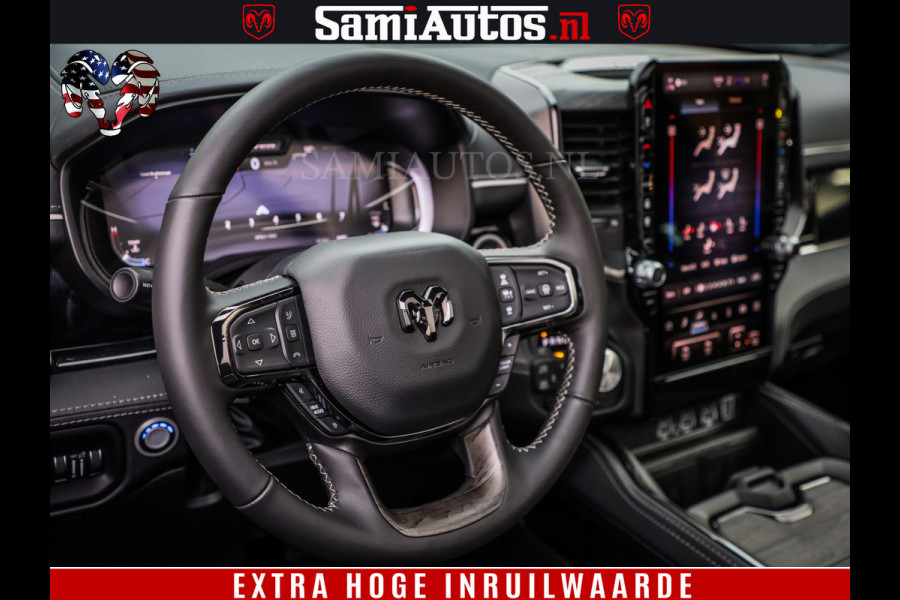 Dodge Ram 1500 Limited Night H.O 540HP 706Nm | Massage + Full Option | De Meest Luxe en Volle Pick-Up in zijn Klasse | Comfortabele Dubbele Cabine met Royale 5 Zitplaatsen | BPM vrij | Nu Leverbaar uit Voorraad | Voorraad Nr 2329 - 5135