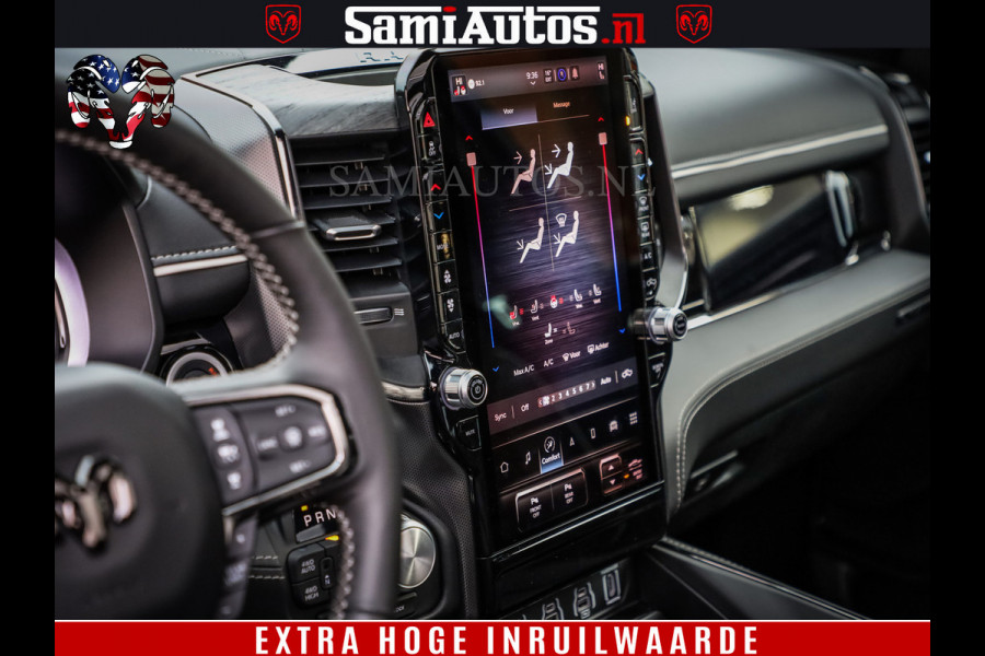 Dodge Ram 1500 Limited Night H.O 540HP 706Nm | Massage + Full Option | De Meest Luxe en Volle Pick-Up in zijn Klasse | Comfortabele Dubbele Cabine met Royale 5 Zitplaatsen | BPM vrij | Nu Leverbaar uit Voorraad | Voorraad Nr 2329 - 5135
